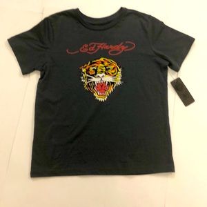 Ed Hardy M T-shirt Dark grey tiger graphic excellent condition